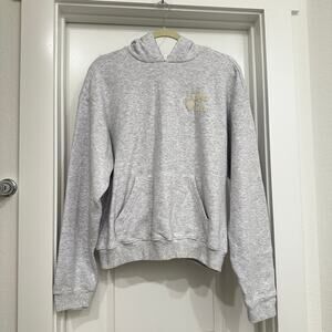 RARE SKIMS LA EXCLUSIVE COTTON FLEECE CLASSIC HOODIE IN HEATHER GREY SIZE M